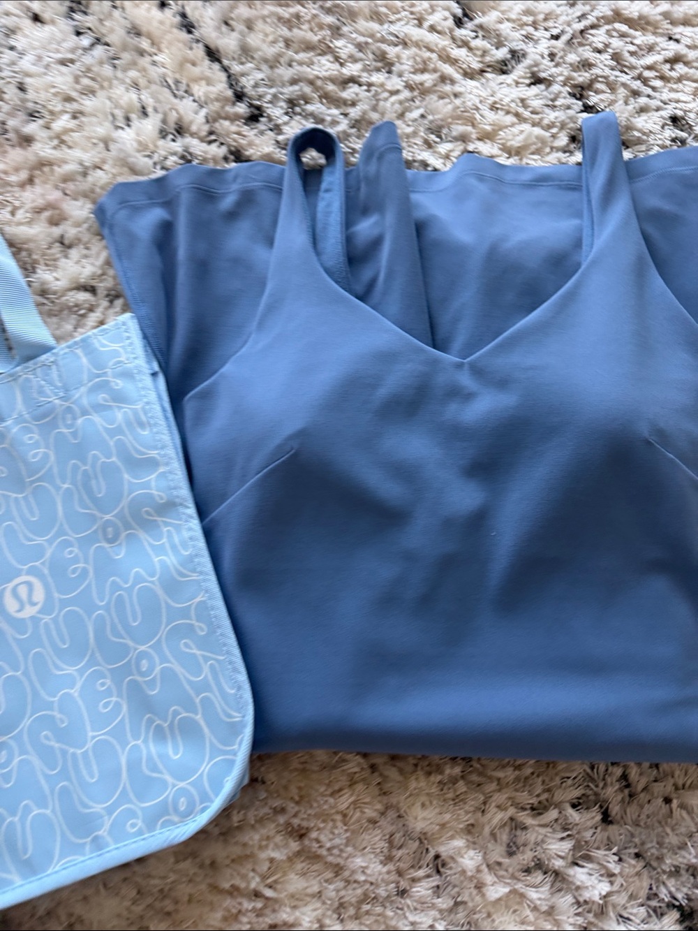 Lululemon Everyday Slip Dress / shorts Blue - Picture 4 of 4